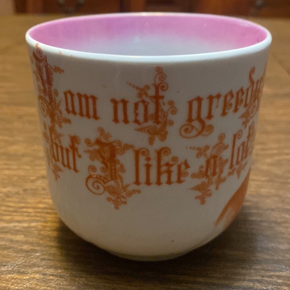 Vintage German Novelty Mug “I am not greedy but I like a lot” - Picture 3 of 5